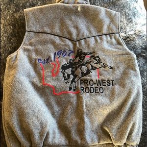 Rodeo Jackets Wool and leather Vest
